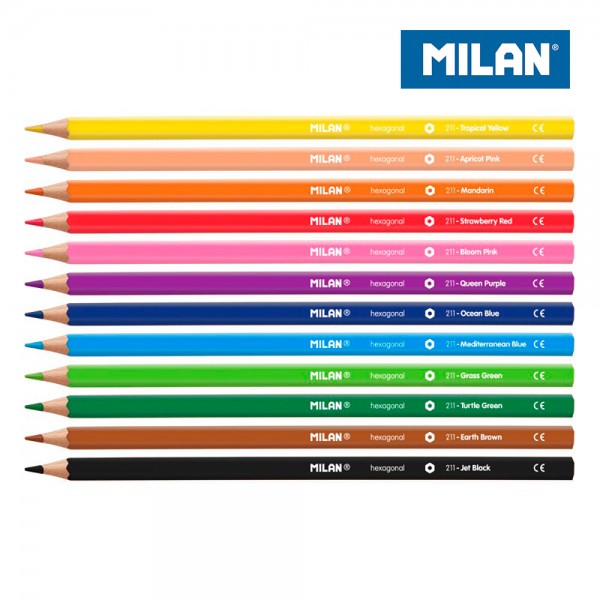 Pack con 12 lapices de colores (pack 4 unidades)