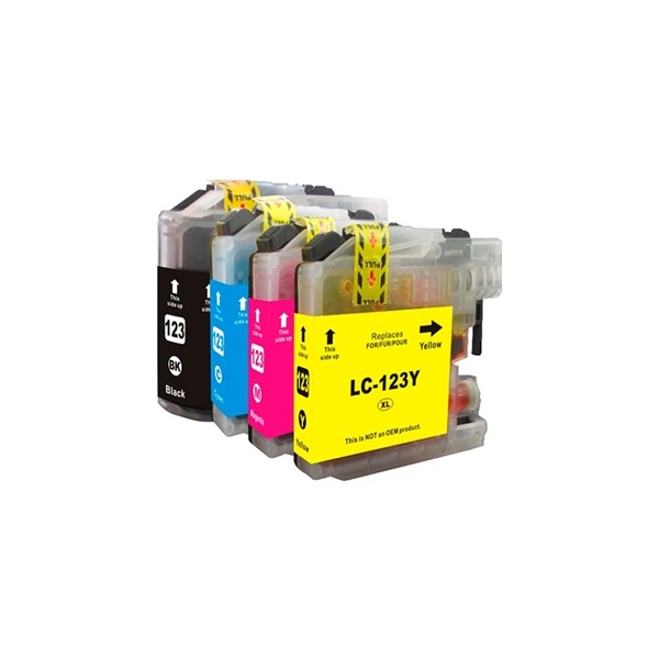 Inkoem cartucho compatible brother lc123xl cyan